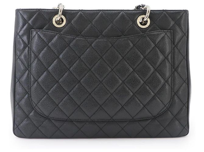 Borsa Chanel Matelasse Grand Chain Tote Nero - vista 3