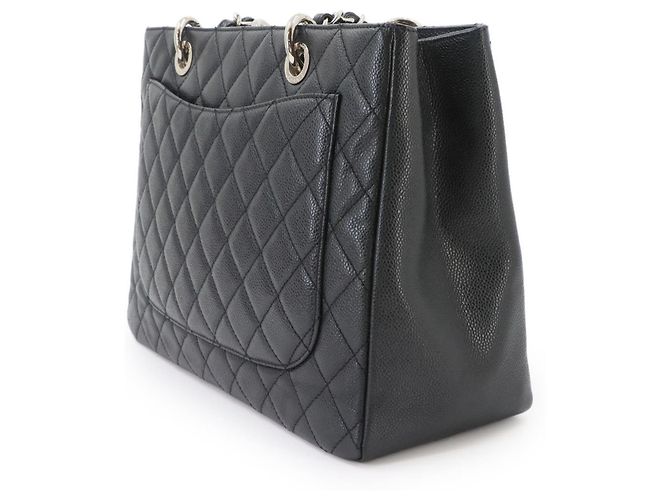 Borsa Chanel Matelasse Grand Chain Tote Nero - vista 4