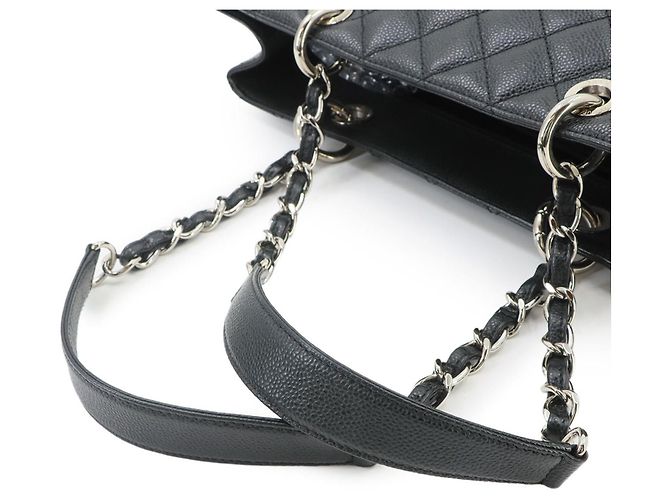 Borsa Chanel Matelasse Grand Chain Tote Nero - vista 6