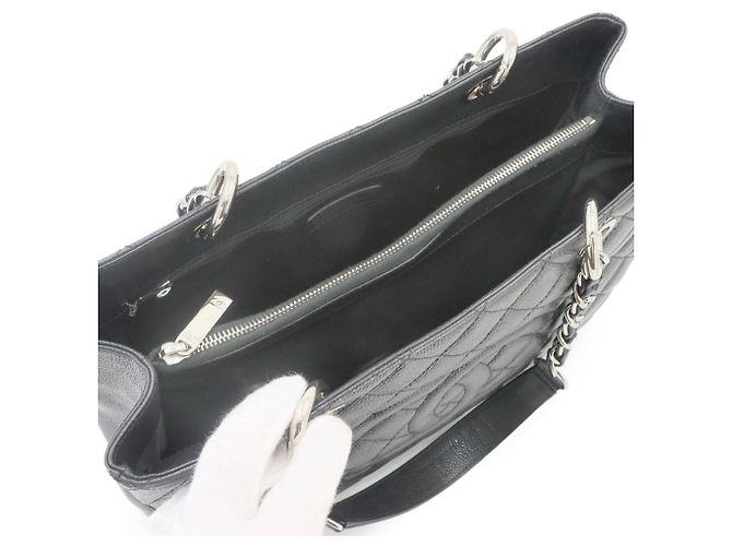 Borsa Chanel Matelasse Grand Chain Tote Nero - vista 7