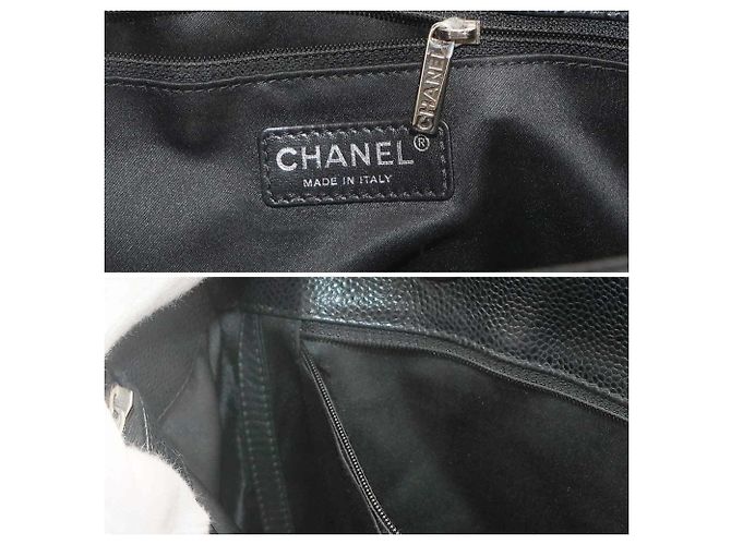 Borsa Chanel Matelasse Grand Chain Tote Nero - vista 8
