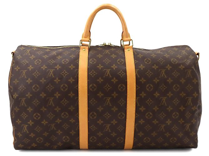 Borsa Louis Vuitton Keepall Bandouliere 55 Monogram Monogramma - vista 2