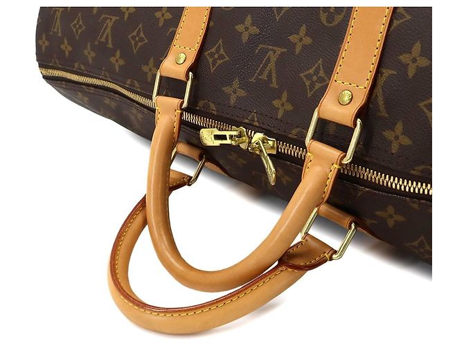 Borsa Louis Vuitton Keepall Bandouliere 55 Monogram Monogramma - vista 5