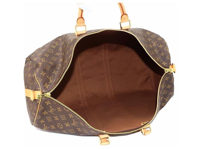 Borsa Louis Vuitton Keepall Bandouliere 55 Monogram Monogramma - vista 6