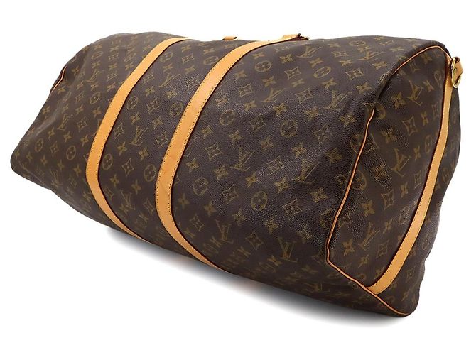 Borsa Louis Vuitton Keepall Bandouliere 55 Monogram Monogramma - vista 8