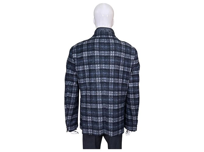 JOOP! Herren-Blazer mit Karomuster und abnehmbarer Steppweste Schwarz Blau Grau - Ansicht 5