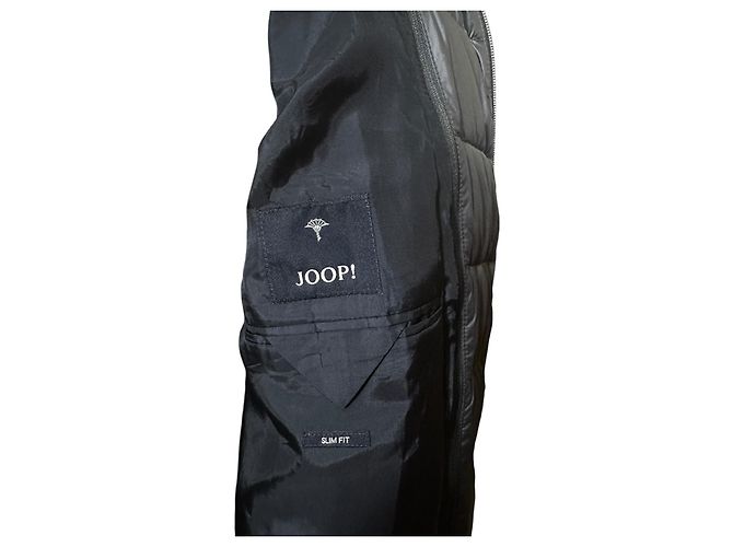 JOOP! Herren-Blazer mit Karomuster und abnehmbarer Steppweste Schwarz Blau Grau - Ansicht 6