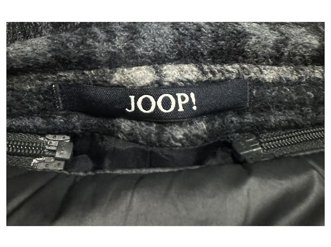 JOOP! Herren-Blazer mit Karomuster und abnehmbarer Steppweste Schwarz Blau Grau - Ansicht 8
