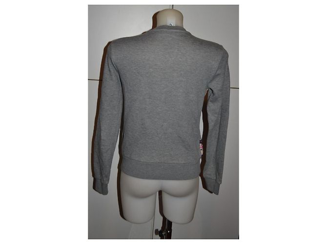 Red Valentino Grauer Sweatshirt mit Blumenprint Mehrfarben - Ansicht 3