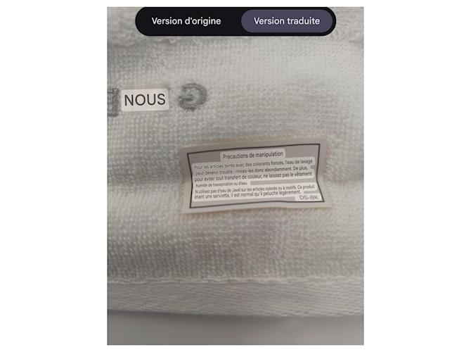 Givenchy white cotton towel - view 9