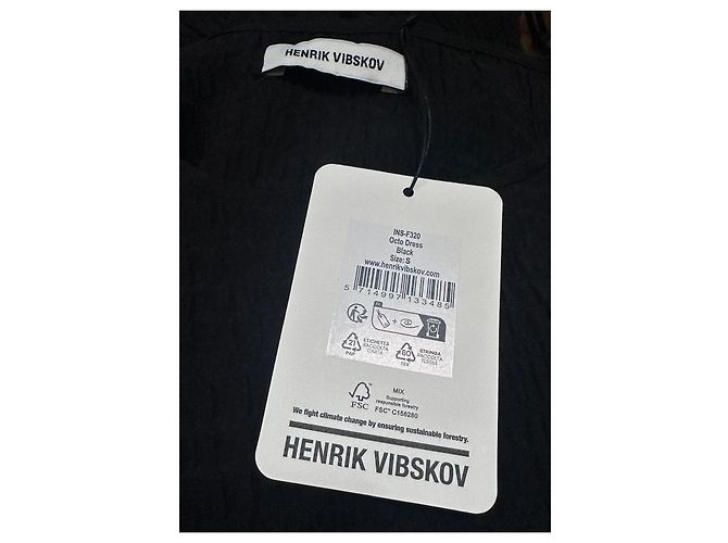 Henrik Vibskov Octo Kleid Schwarz - Ansicht 8