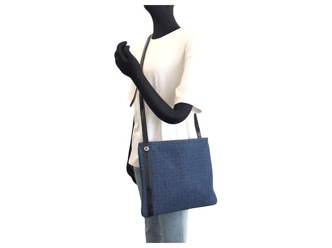 Bulgari Borsa a tracolla Bvlgari Logomania Nero Blu - vista 7
