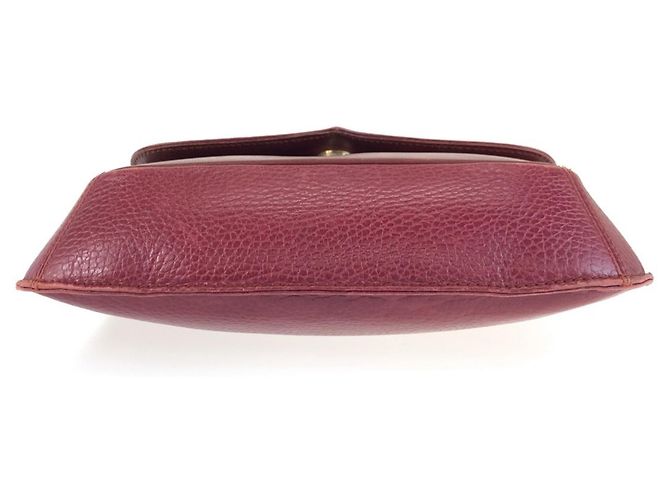 Borsa a tracolla Cartier Must Line in pelle Bordeaux Bordò - vista 10