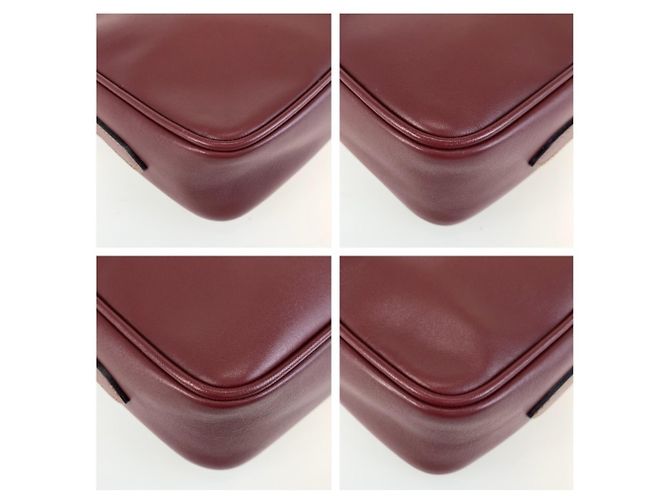 Bolso de hombro Cartier Must Line de cuero Bordeaux Burdeos - vista 4