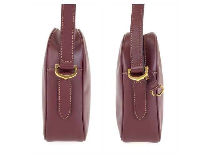 Bolso de hombro Cartier Must Line de cuero Bordeaux Burdeos - vista 6