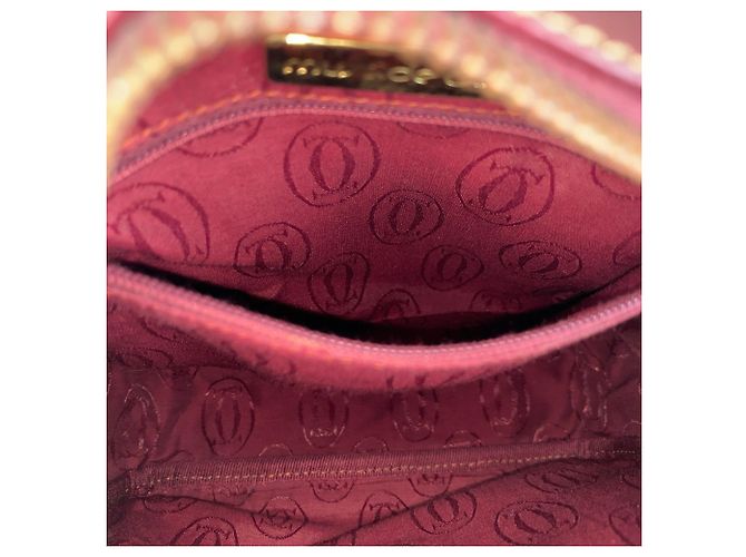 Bolso de hombro Cartier Must Line de cuero Bordeaux Burdeos - vista 8