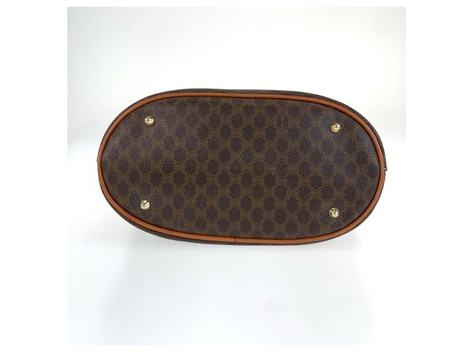 Céline Borsa Tote/Borsa a tracolla Celine Macadam in pelle marrone - vista 9