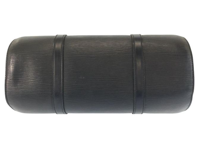 Bolso de hombro Louis Vuitton Epi Soufflot de cuero negro - vista 10