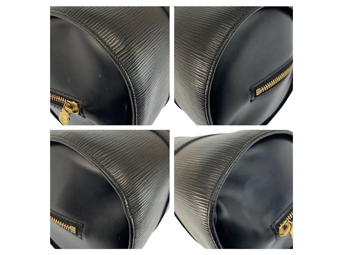 Bolso de hombro Louis Vuitton Epi Soufflot de cuero negro - vista 4