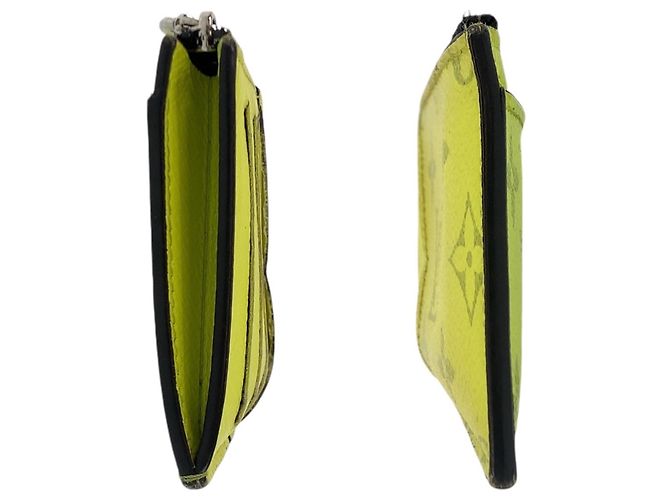 Tarjetero con monedero Louis Vuitton Taigarama Amarillo - vista 9
