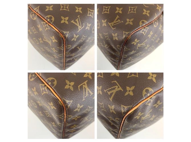 Borsa Boston Louis Vuitton Monogram Keepall 55 Marrone Monogramma - vista 4