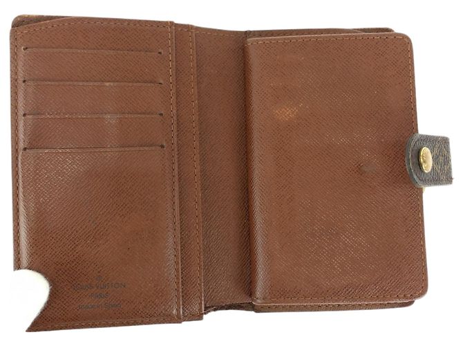 Louis Vuitton Monogram Portefeuille Viennois Wallet Marrone Monogramma - vista 4