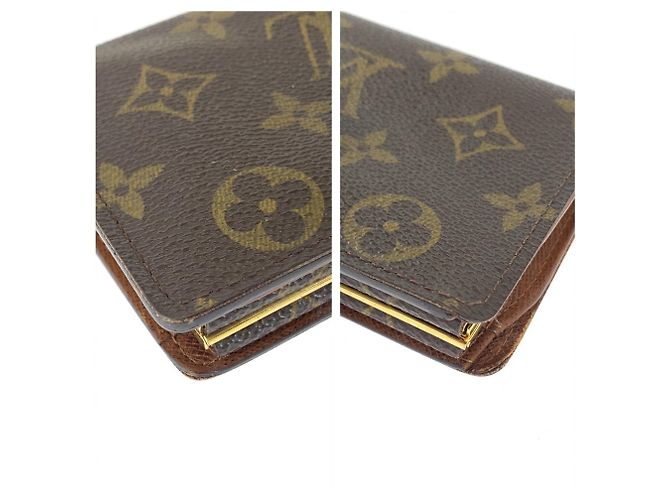 Louis Vuitton Monogram Portefeuille Viennois Wallet Marrone Monogramma - vista 7