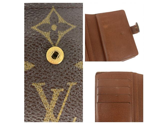 Louis Vuitton Monogram Portefeuille Viennois Wallet Marrone Monogramma - vista 8