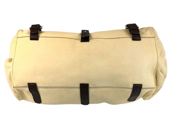 Borsa a tracolla in pelle Salvatore Ferragamo Beige Crudo - vista 10