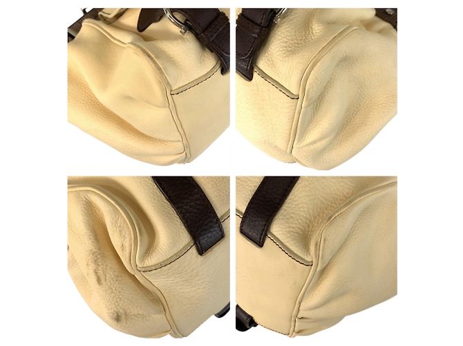 Borsa a tracolla in pelle Salvatore Ferragamo Beige Crudo - vista 4