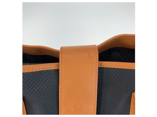 Borsa Tote Yves Saint Laurent Nera e Marrone Nero - vista 6