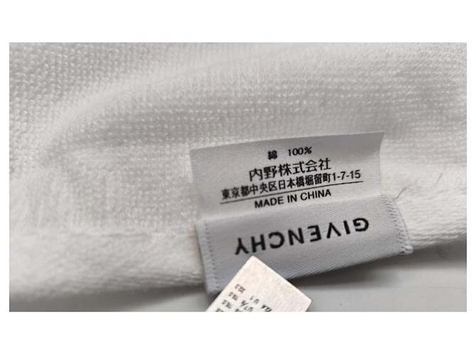 Conjunto de toalhas Givenchy em algodão branco Dourado Cinza - vista 8