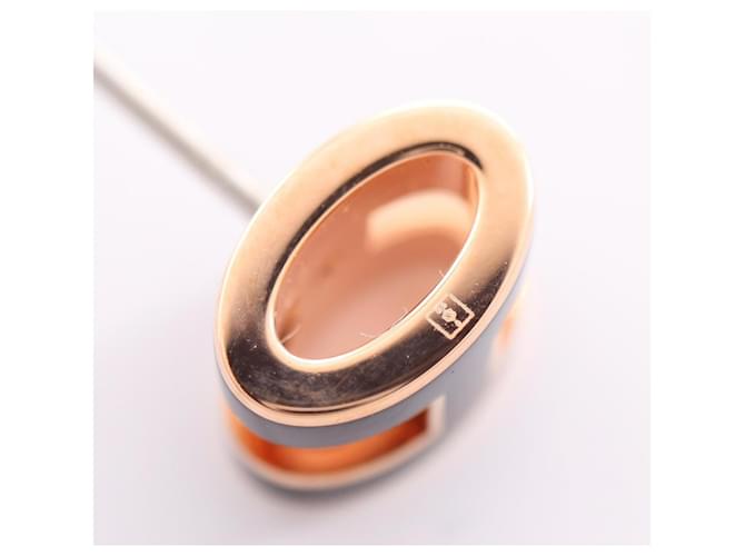 Hermès Hermes MINI POP H Ohrstecker Schwarz Golden - Ansicht 5