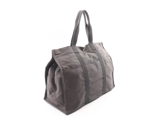 Hermès Borsa Tote Hermes Herline TGM Marrone - vista 2