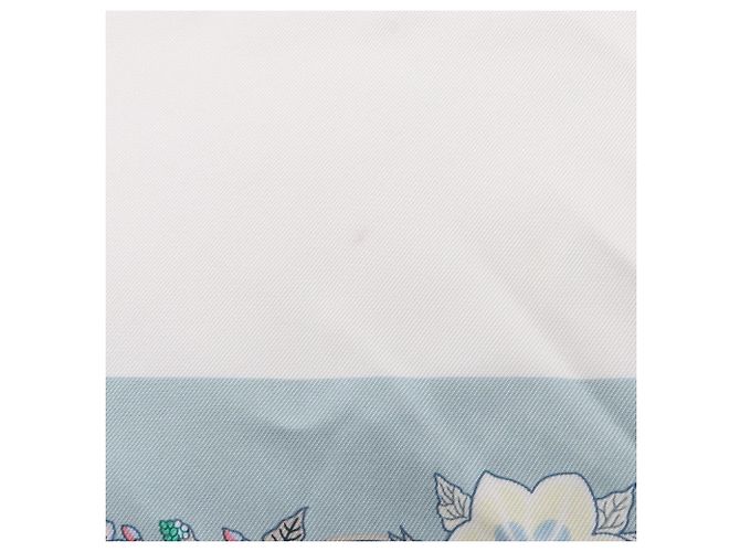 Hermès Foulard Hermes Carre 90 BRIDES de GALA Bianco Blu Multicolore - vista 6