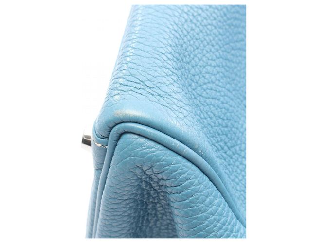 Hermès Borsa Hermes Kelly 32 in pelle Togo blu - vista 11