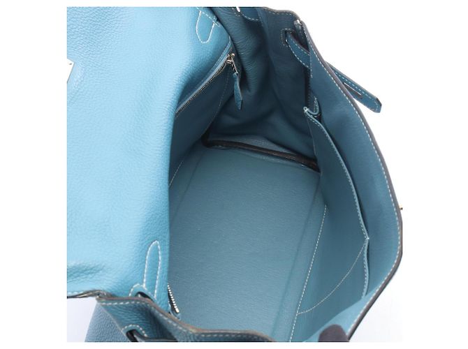 Hermès Borsa Hermes Kelly 32 in pelle Togo blu - vista 3