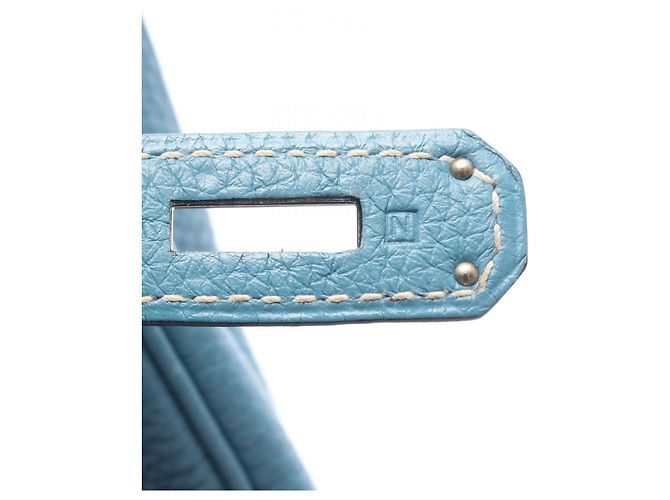 Hermès Borsa Hermes Kelly 32 in pelle Togo blu - vista 5