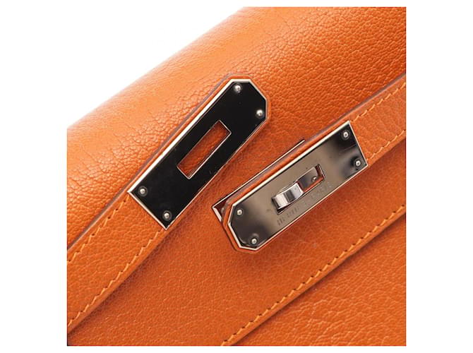 Hermès Borsa Hermes Kelly 32 Arancione - vista 12