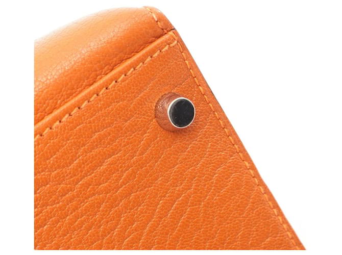 Hermès Borsa Hermes Kelly 32 Arancione - vista 13