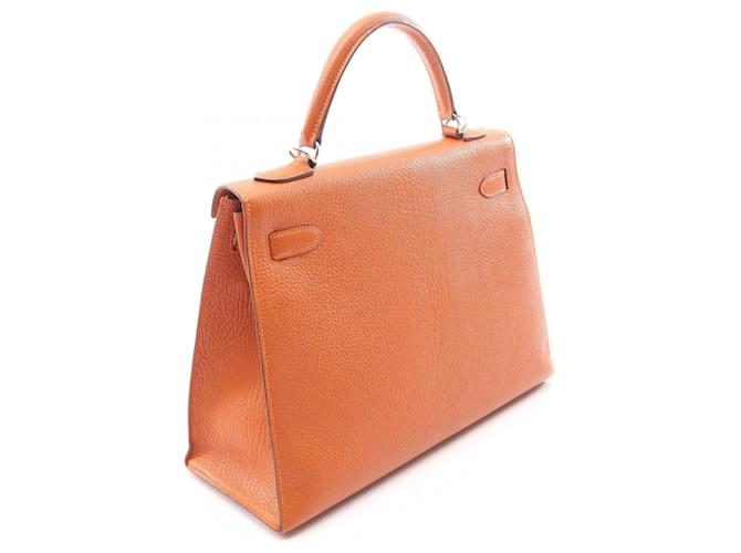 Hermès Borsa Hermes Kelly 32 Arancione - vista 2