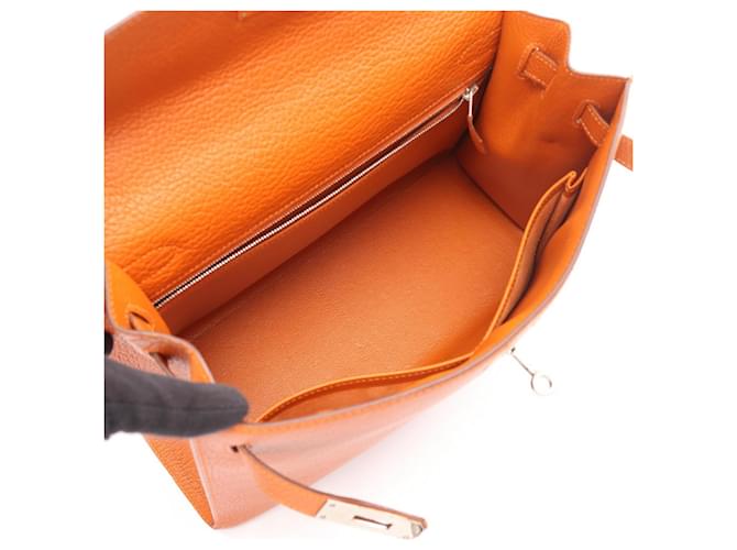 Hermès Borsa Hermes Kelly 32 Arancione - vista 3