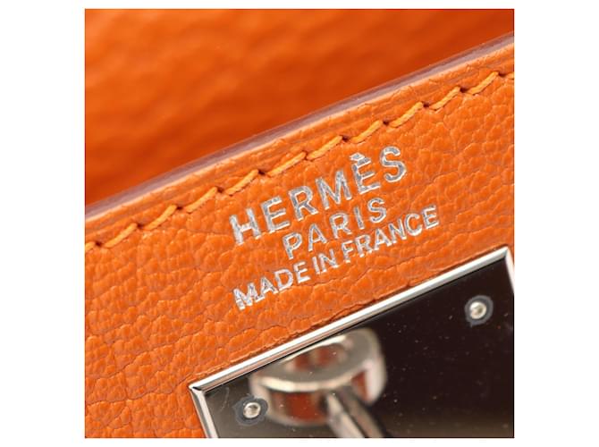 Hermès Borsa Hermes Kelly 32 Arancione - vista 4