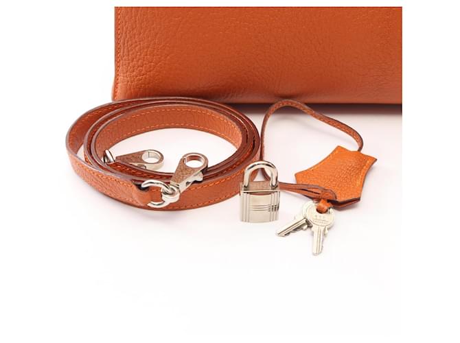 Hermès Borsa Hermes Kelly 32 Arancione - vista 6