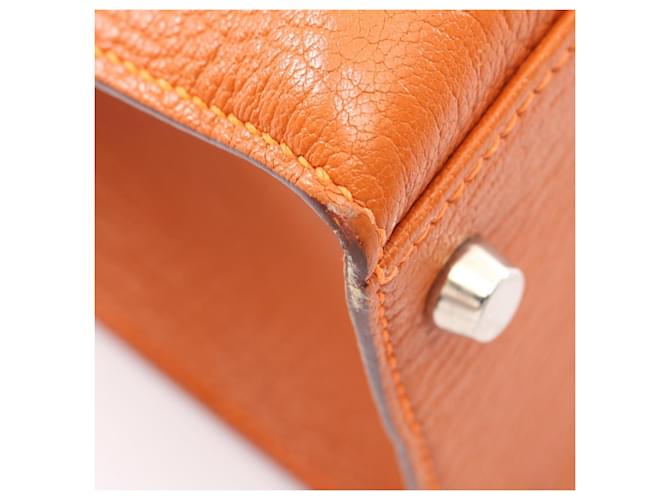 Hermès Borsa Hermes Kelly 32 Arancione - vista 7