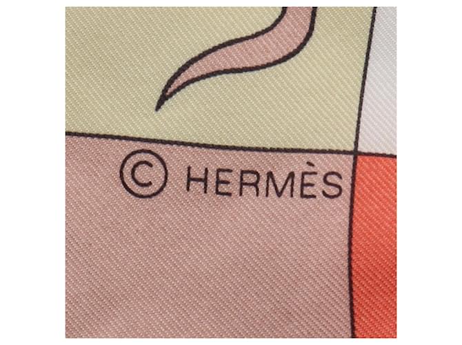 Hermès Hermes Carre Geant 140 Seidentwill Schal Pink Mehrfarben - Ansicht 3