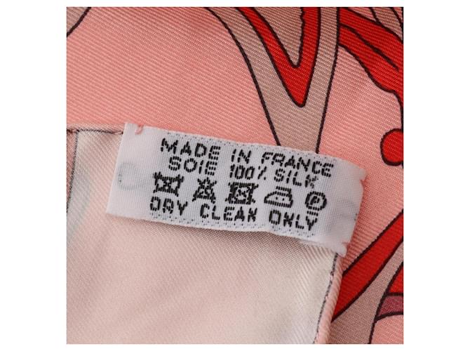 Hermès Hermes Carre Geant 140 Seidentwill Schal Pink Mehrfarben - Ansicht 4