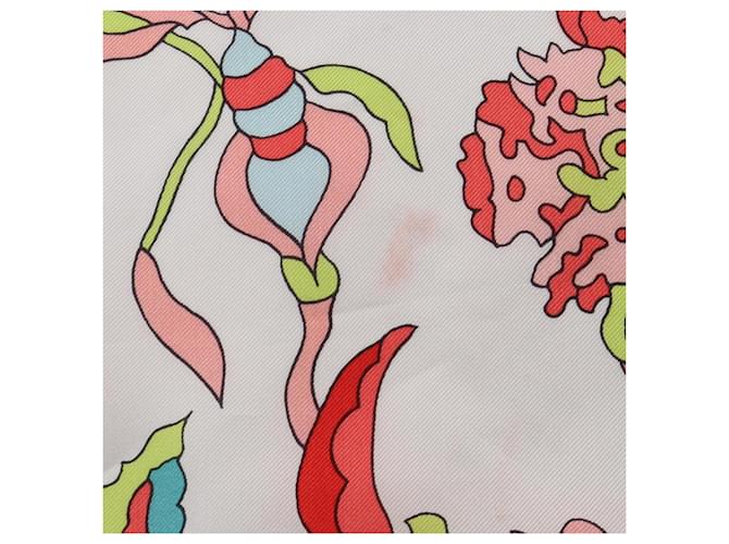 Hermès Hermes Carre Geant 140 Seidentwill Schal Pink Mehrfarben - Ansicht 8