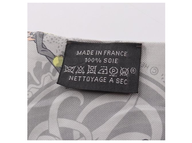 Hermès Hermes Twilly EX-LIBRIS LES PARISIENNE Seidenschal Braun Mehrfarben Gelb - Ansicht 5