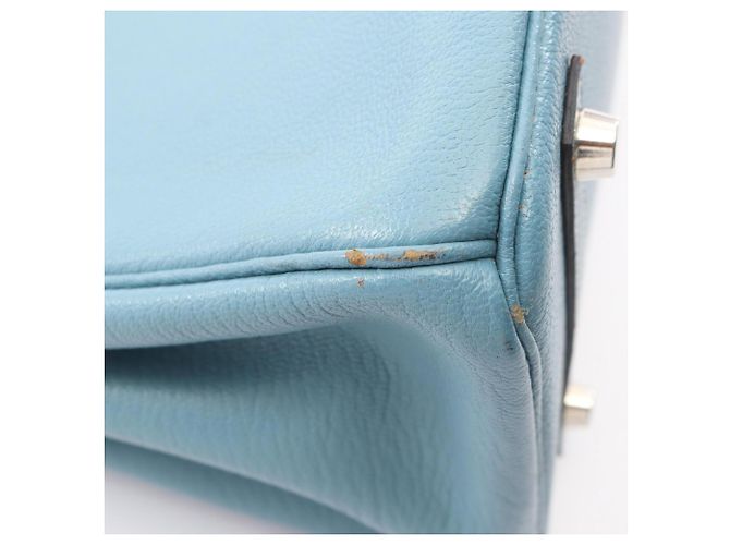 Hermès Sac à main Hermes Birkin 30 Bleu - vue 11